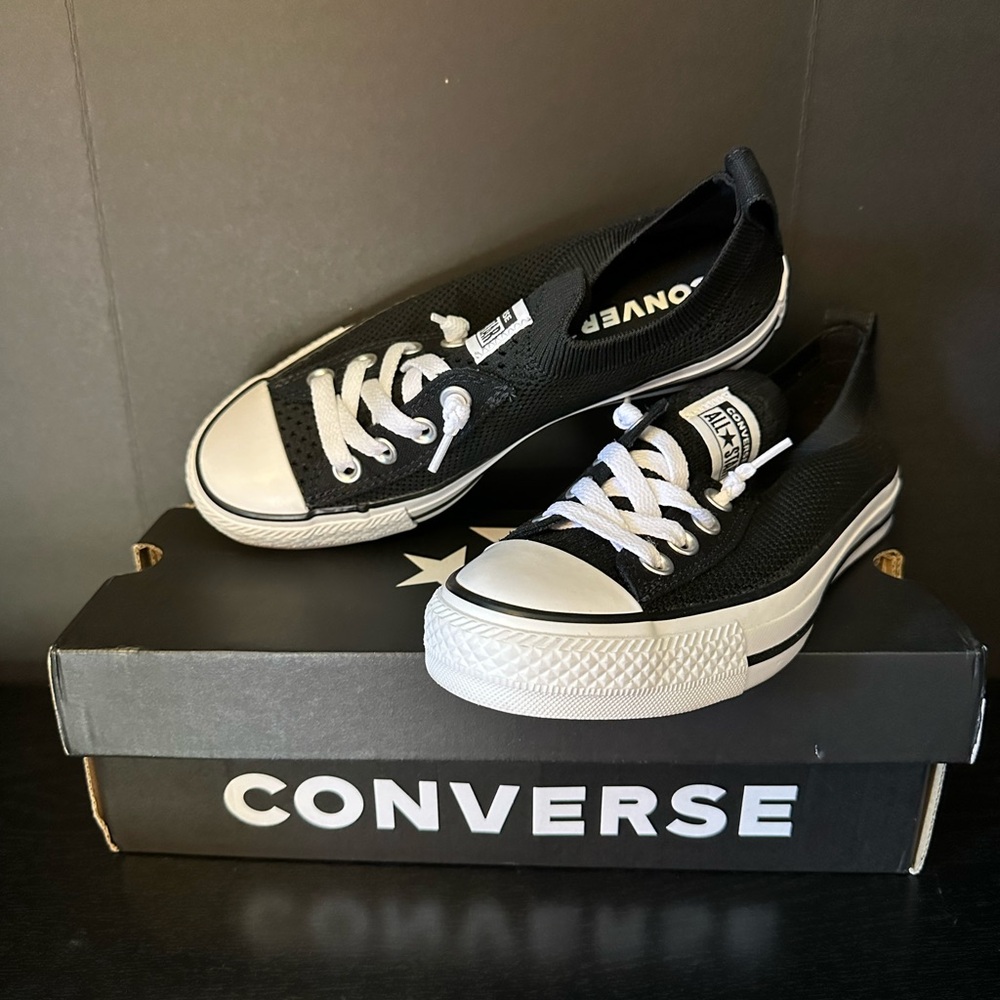 Converse Black and White All Star Sneakers